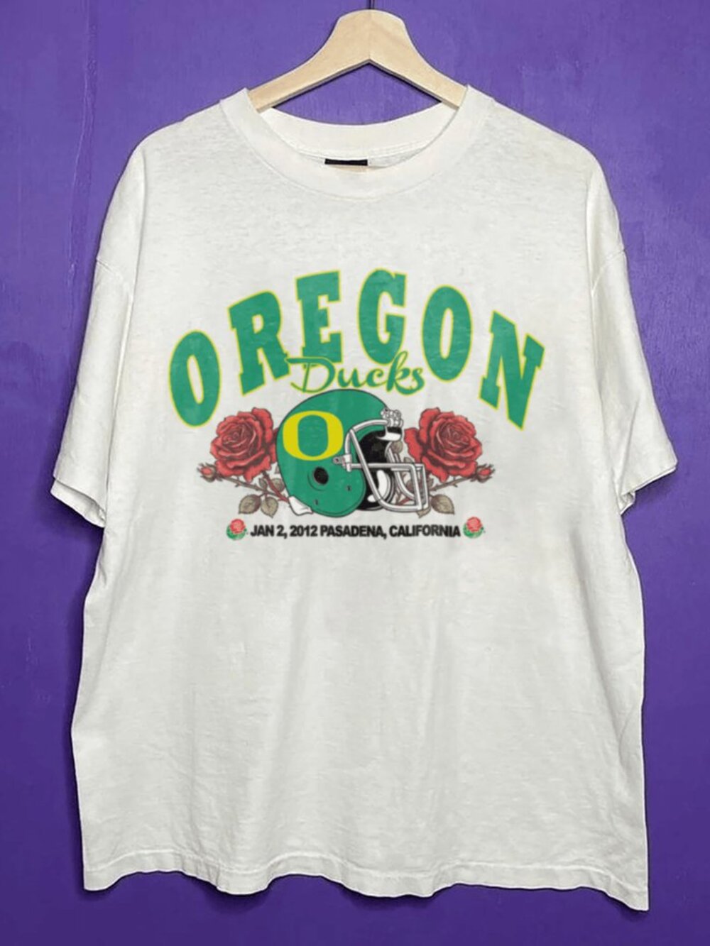 Oregon Ducks 2012 Rose Bowl Football Shirt, Retro University of Oregon Shirt Tee
